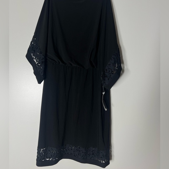 JESSICA HOWARD Womens Lace Solid Elbow Sleeve Boat Neck Knee Length dress size 8 - Picture 12 of 14